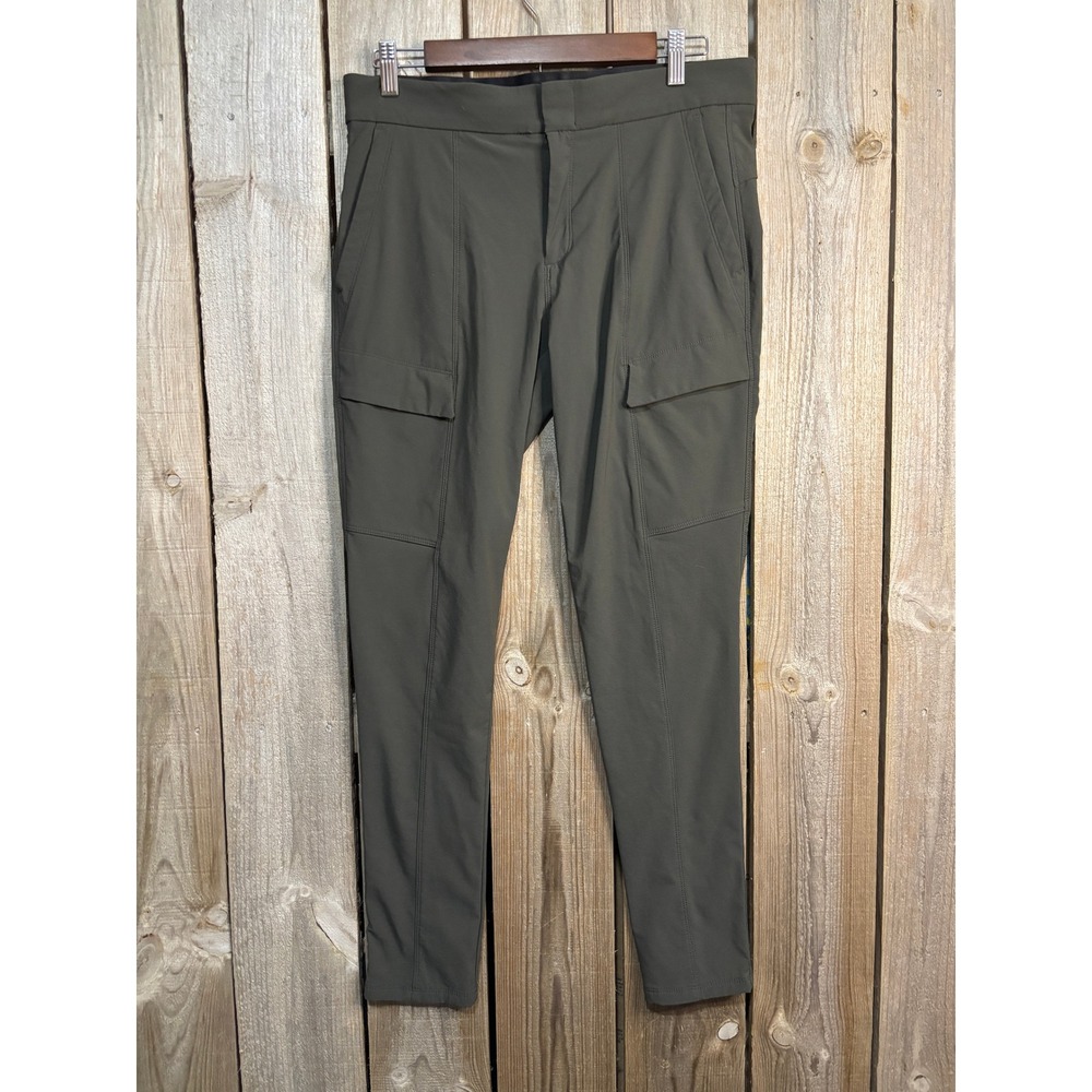 Athleta Headlands Hybrid Cargo Tights 8 Olive Green Hiking ravel Pants 870858-02